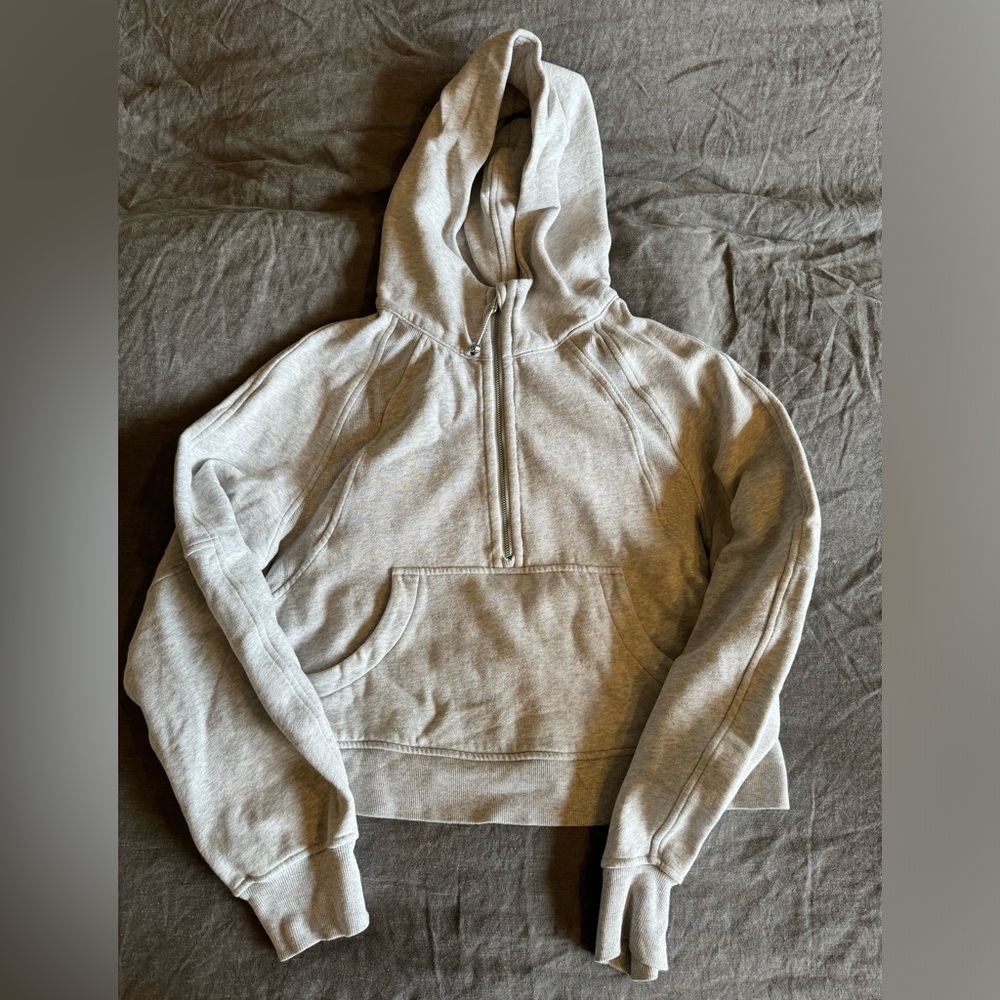 Lululemon Scuba Half Zip M/L Grey